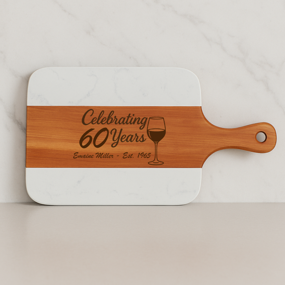 60th Birthday Cutting Board