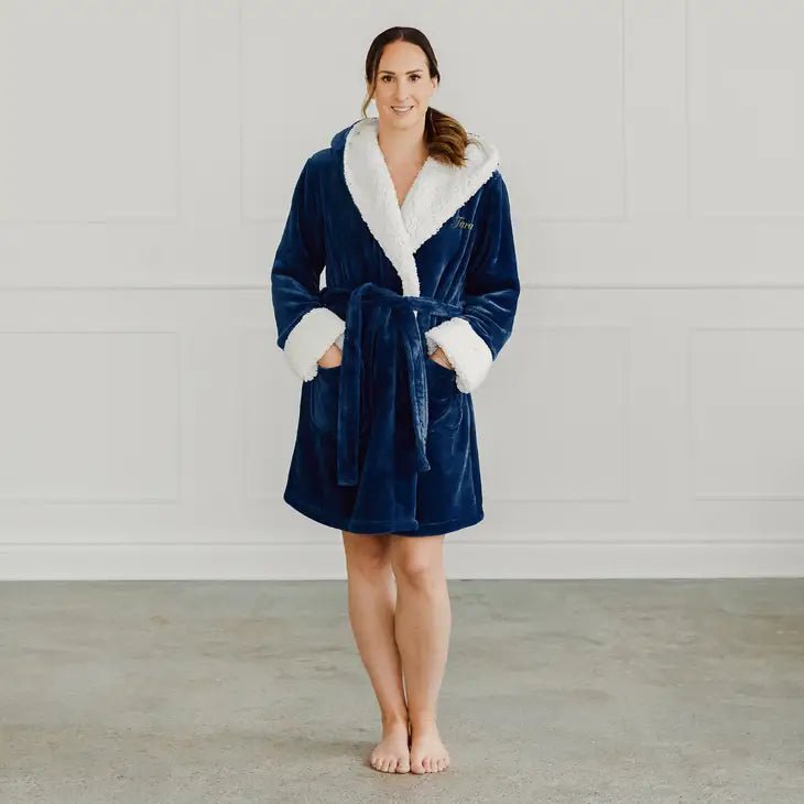 Personalized Custom Embroidered Plush Robe for her, Customized Gifts for Women by Groovy Girl Gifts