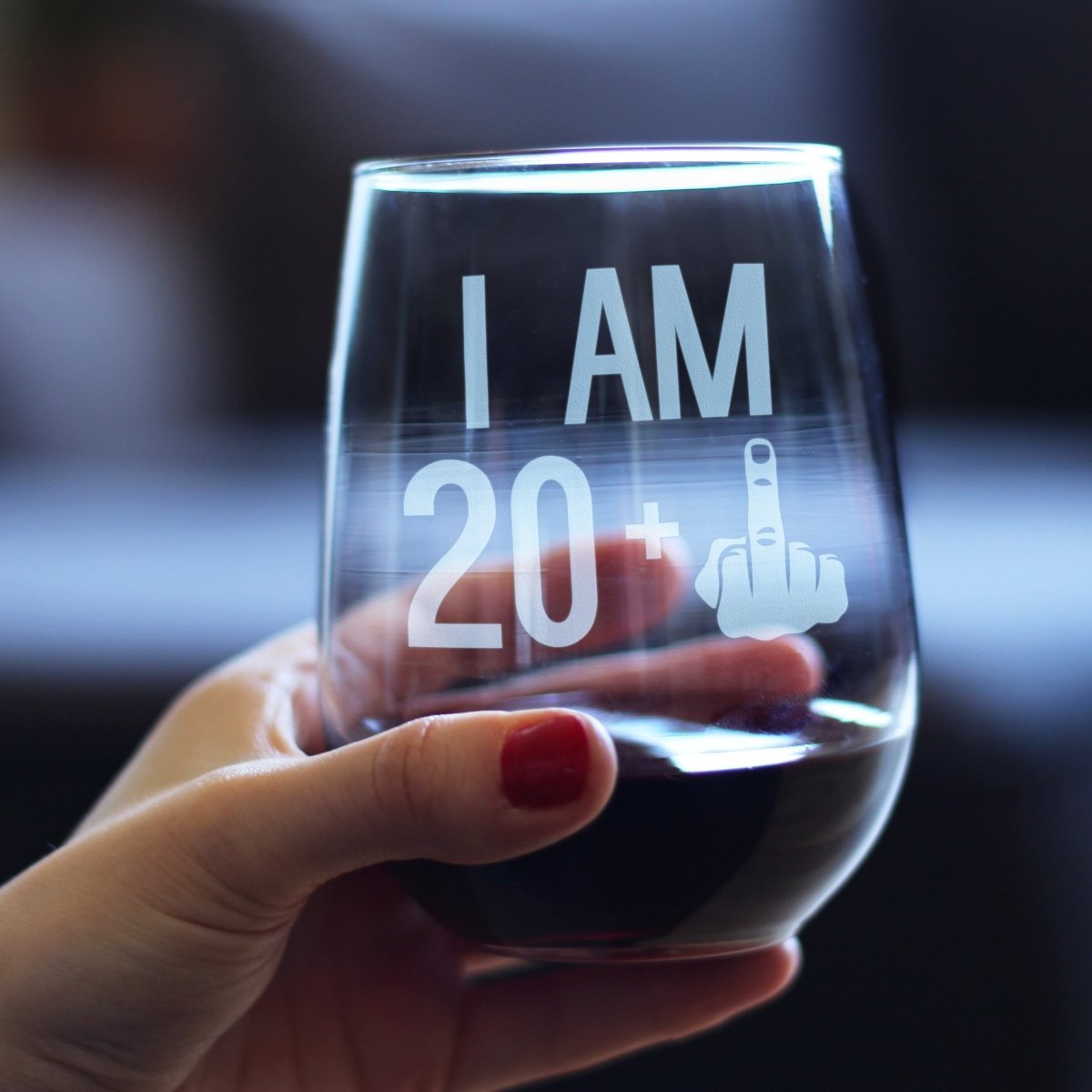 Personalized 21st Birthday Stemless Wine Glass for her, Customized Gifts for Women by Groovy Girl Gifts