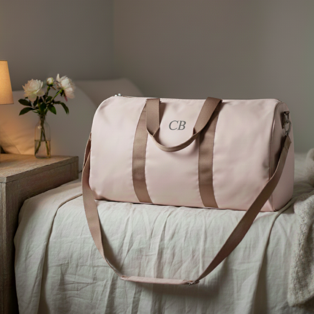 Personalized First In Line Personalized Duffle Bag for her, Customized Gifts for Women by Groovy Girl Gifts