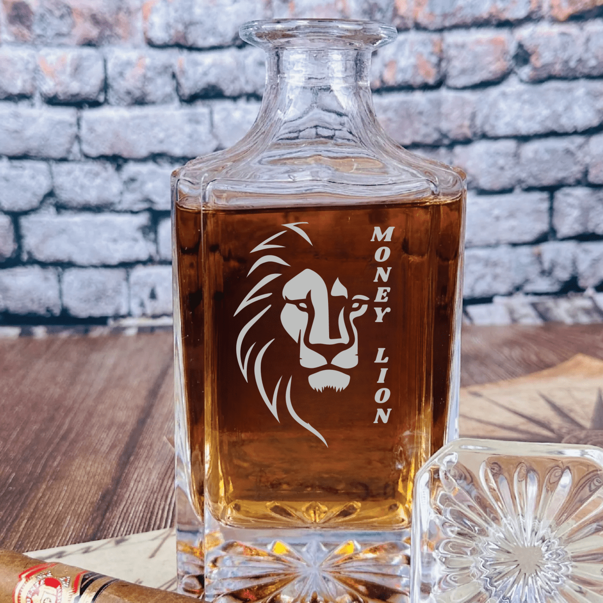 Personalized Custom Logo Decanter for her, Customized Gifts for Women by Groovy Girl Gifts