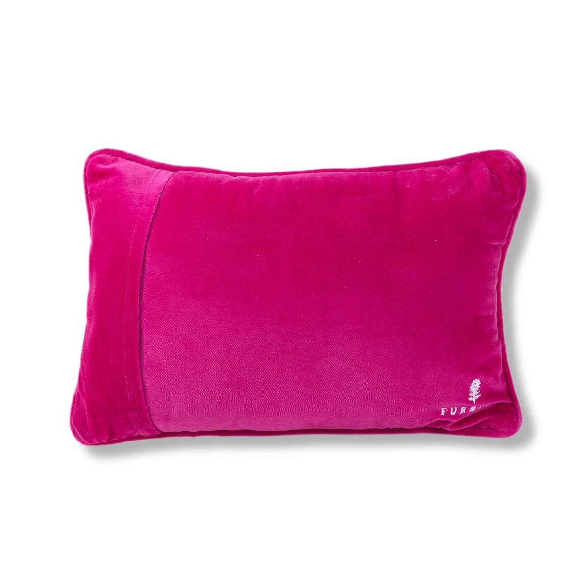 Not My Circus needlepoint pillow featuring wool embroidery on the front and luxurious cotton velvet back, measuring 10x14 inches, a witty accent piece.