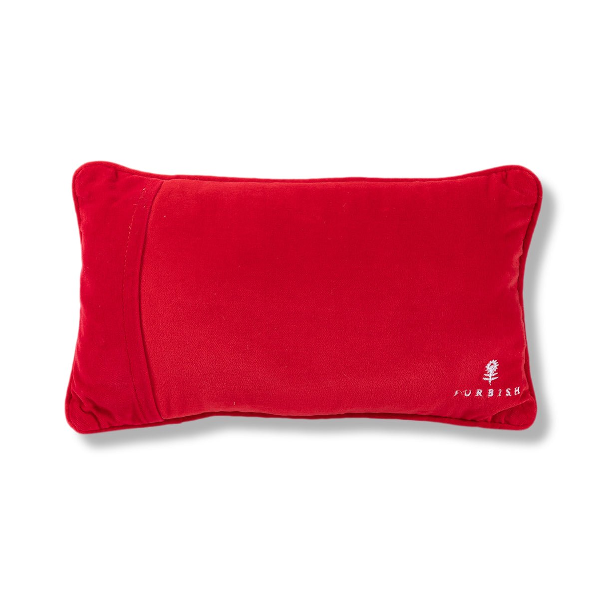 Everything&#39;s Fine needlepoint pillow with premium wool embroidery and soft cotton velvet back, 9x15 inches, a fun and relatable decor accent.