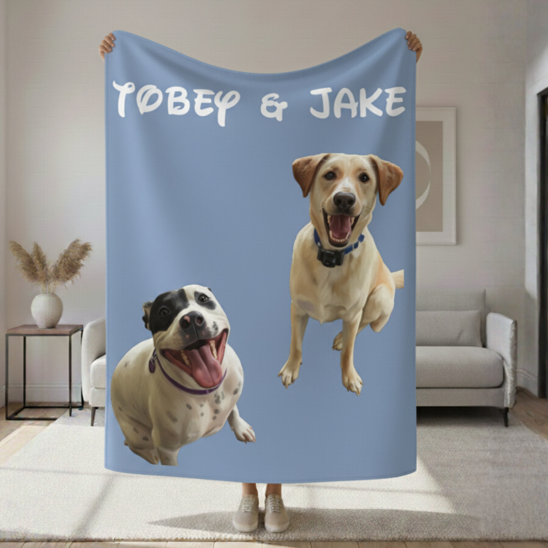 Custom Pet Sherpa Blanket