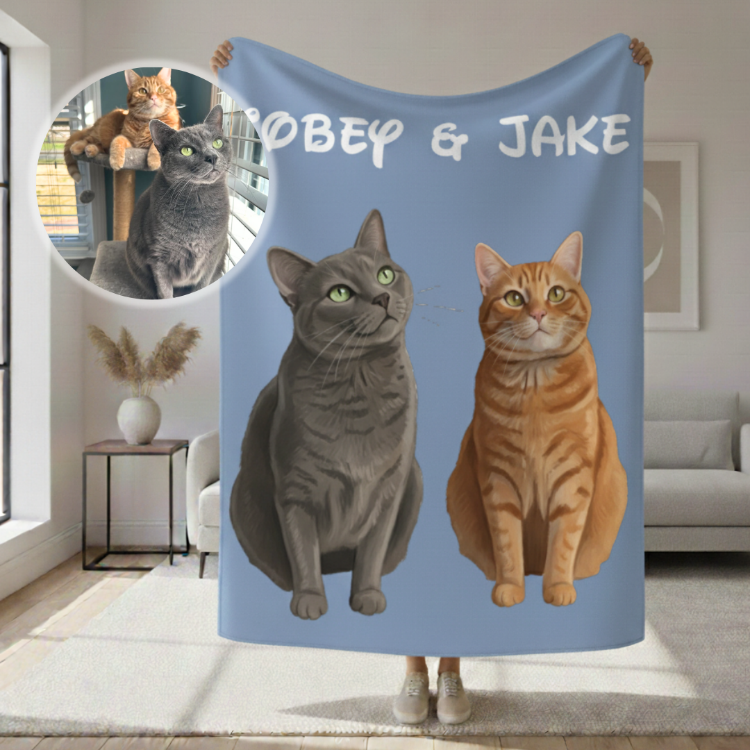 Custom Pet Sherpa Blanket