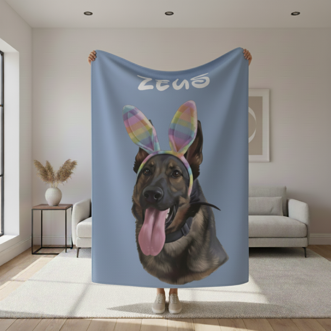 Custom Pet Sherpa Blanket