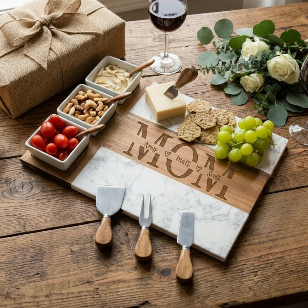 Mom's Cherished Children Charcuterie Board