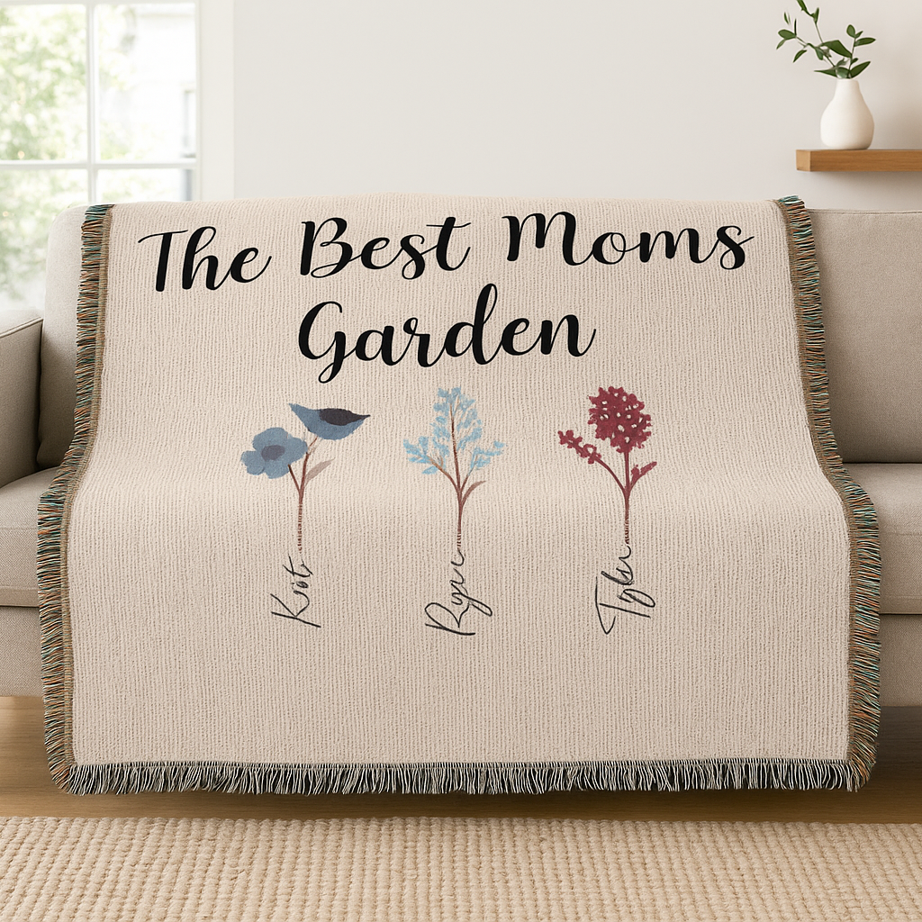 Personalized Family Garden Blanket