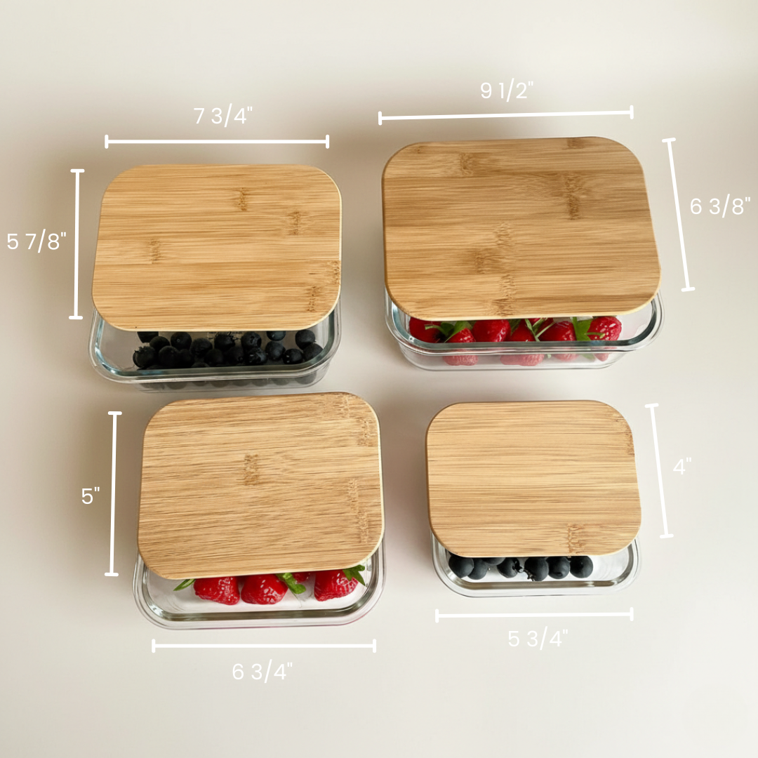 Savor &amp; Store Personalized Glass Tupperware Set