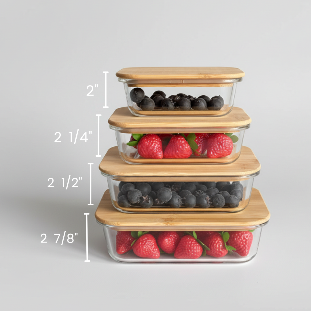 Savor & Store Personalized Glass Tupperware Set