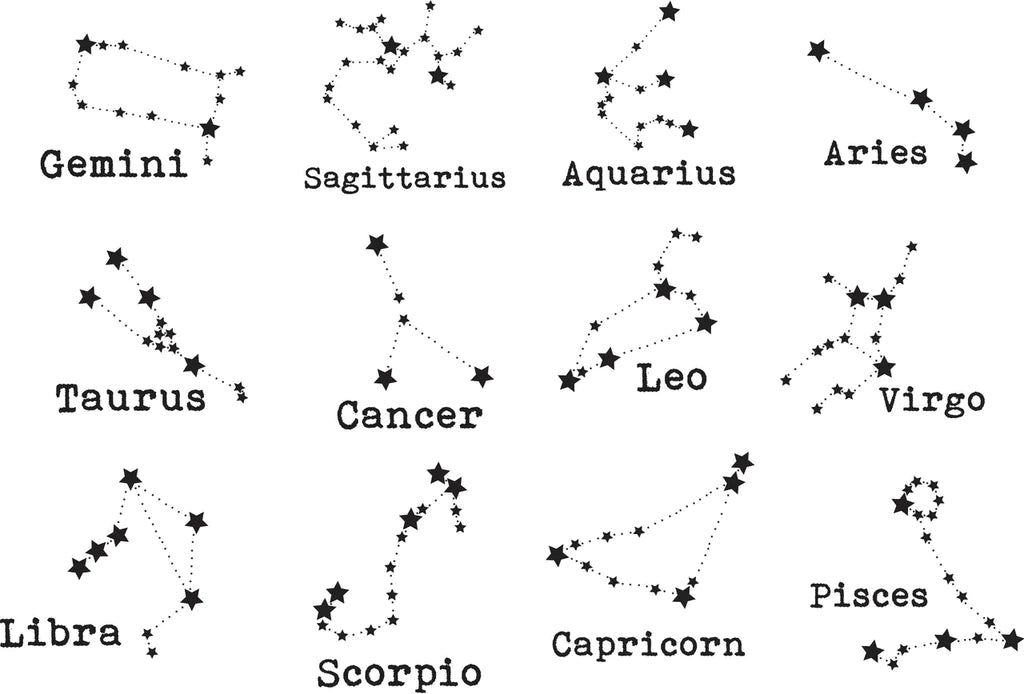 Constellation Zodiac Sign Pint Glass