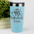 Teal Birthday Tumbler With 40 And Fabulous Crown Design