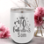 White Birthday Wine Tumbler With 40 And Fabulous Crown Design