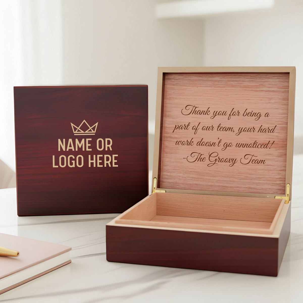 Custom Logo Keepsake Box