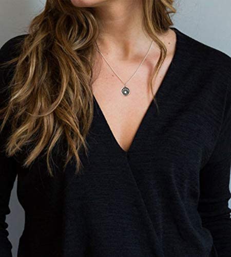 Personalized Two Cups Sterling Silver Moon Phase Ouroboros Charm Necklace • Lunar Snake Pendant for her, Customized Gifts for Women by Groovy Girl Gifts