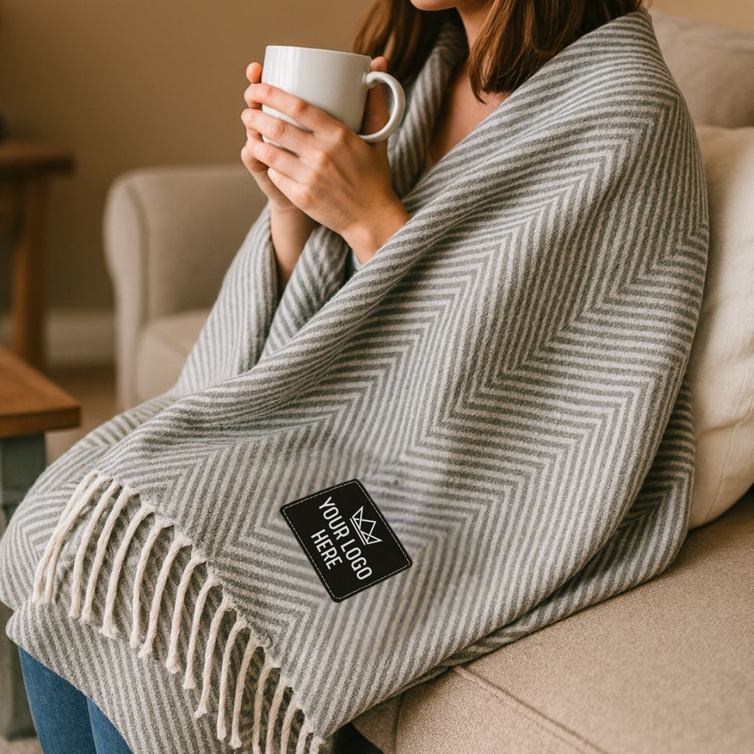 Branded Logo Throw Blanket