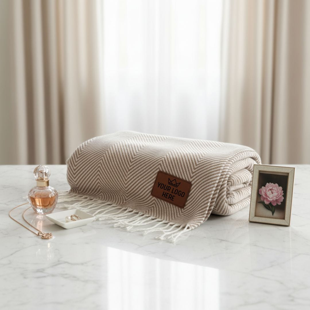 Branded Logo Throw Blanket