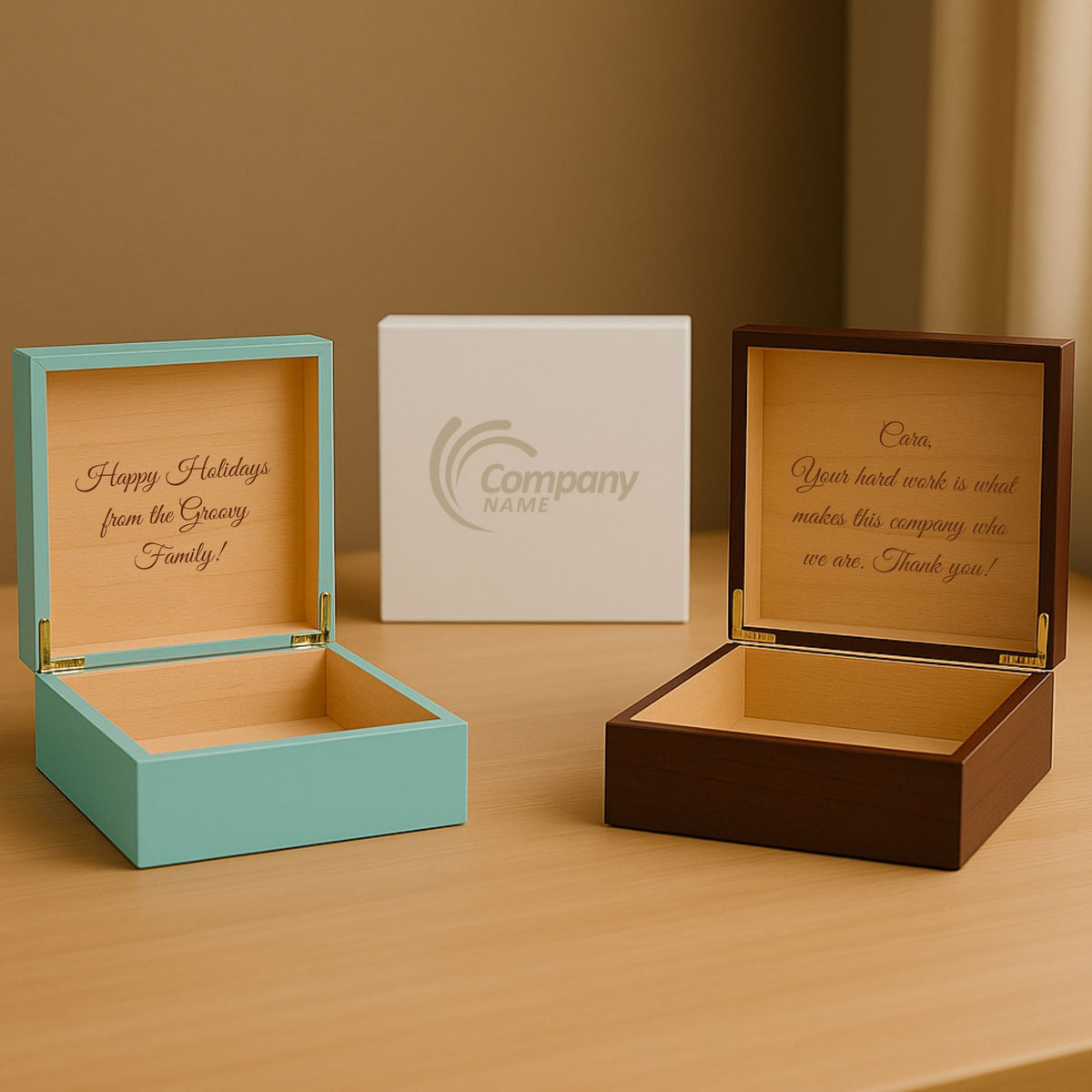 Custom Logo Keepsake Box