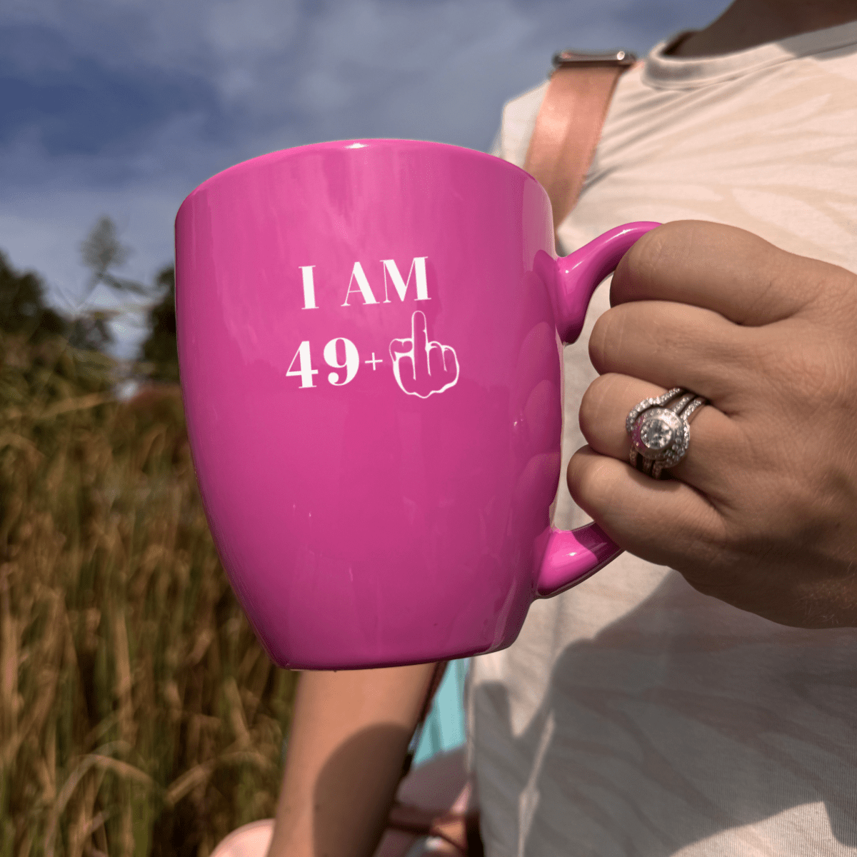 Personalized Fifty and Fabulous Coffee Mug for her, Customized Gifts for Women by Groovy Girl Gifts
