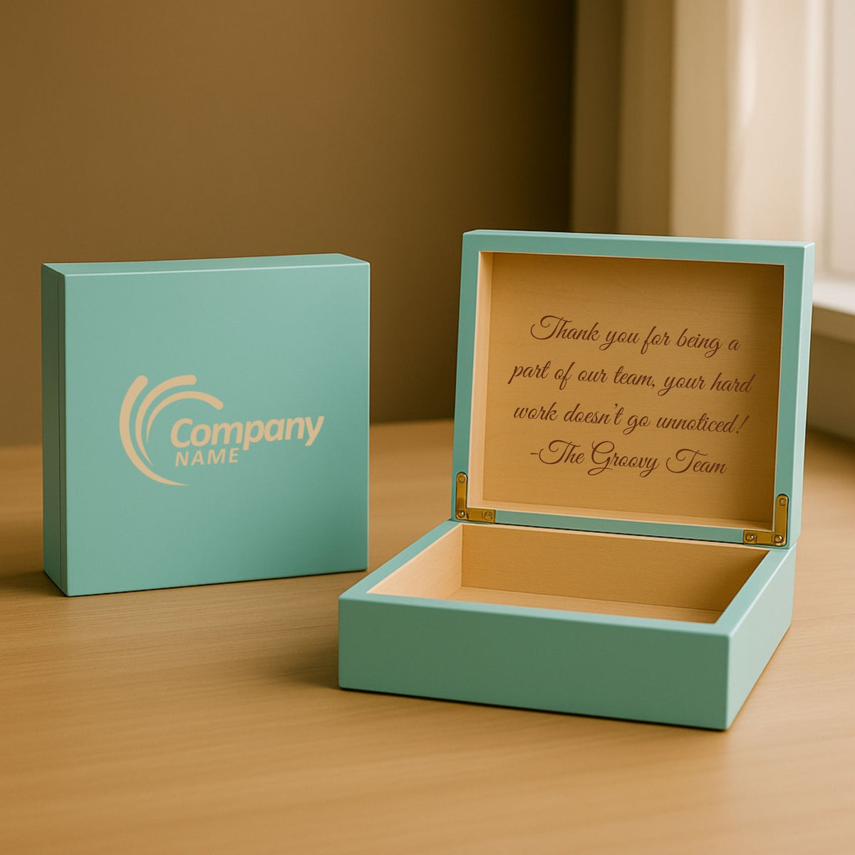 Custom Logo Keepsake Box