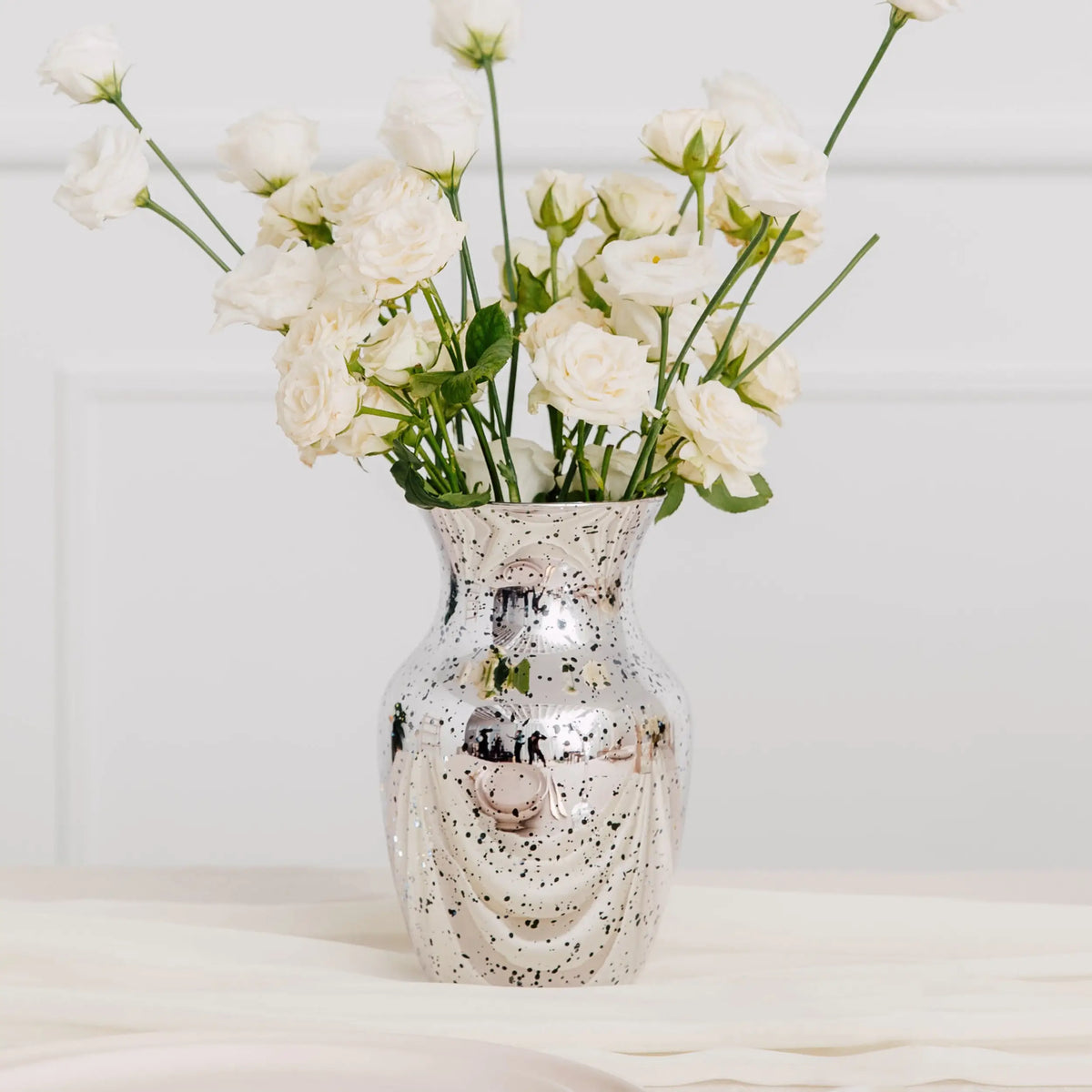 Mercury Glass Flower Vase