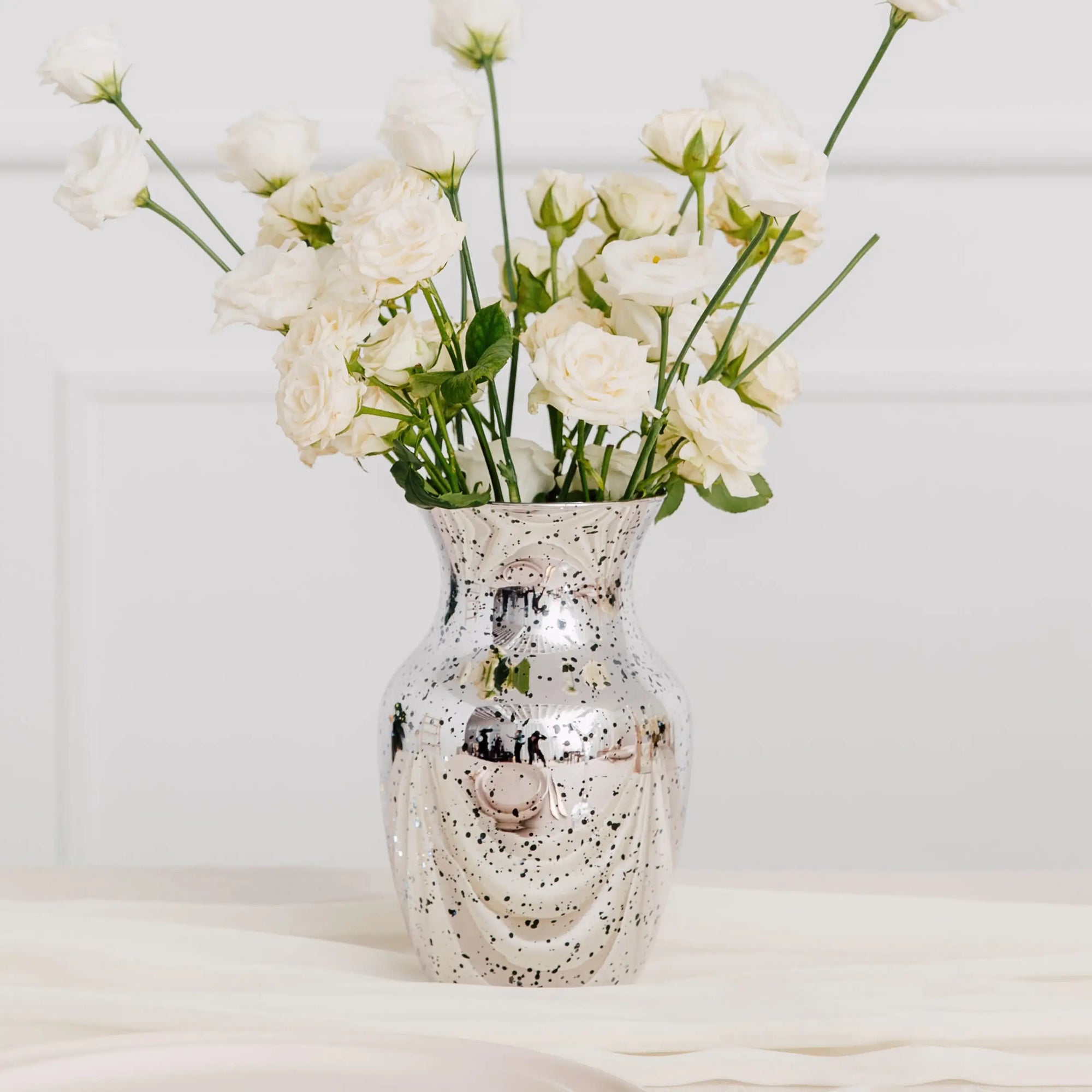 Mercury Glass Flower Vase