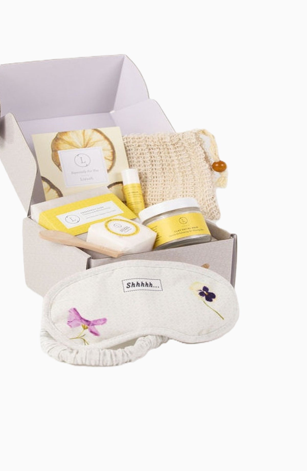 Mini Citrus Spa Gift Set – Grapefruit Oil, Foot Salts, Lemongrass Soap &amp; Shower Steamer – Perfect Thank You Gift