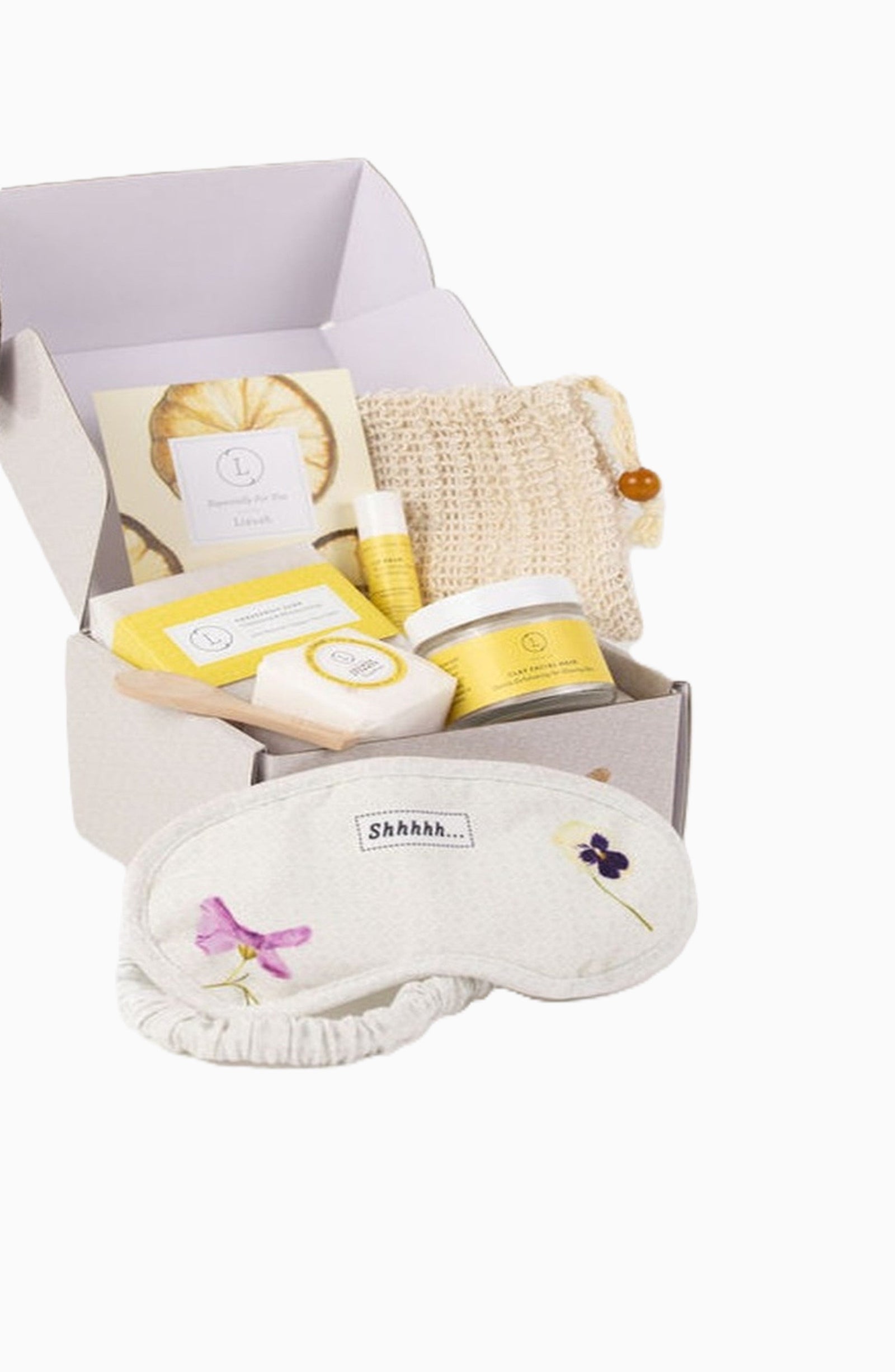 Mini Citrus Spa Gift Set – Grapefruit Oil, Foot Salts, Lemongrass Soap & Shower Steamer – Perfect Thank You Gift