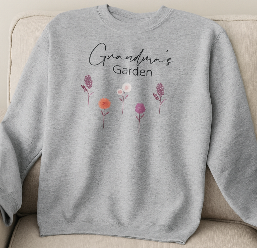 Grandma's Garden Personalized Sweatshirt