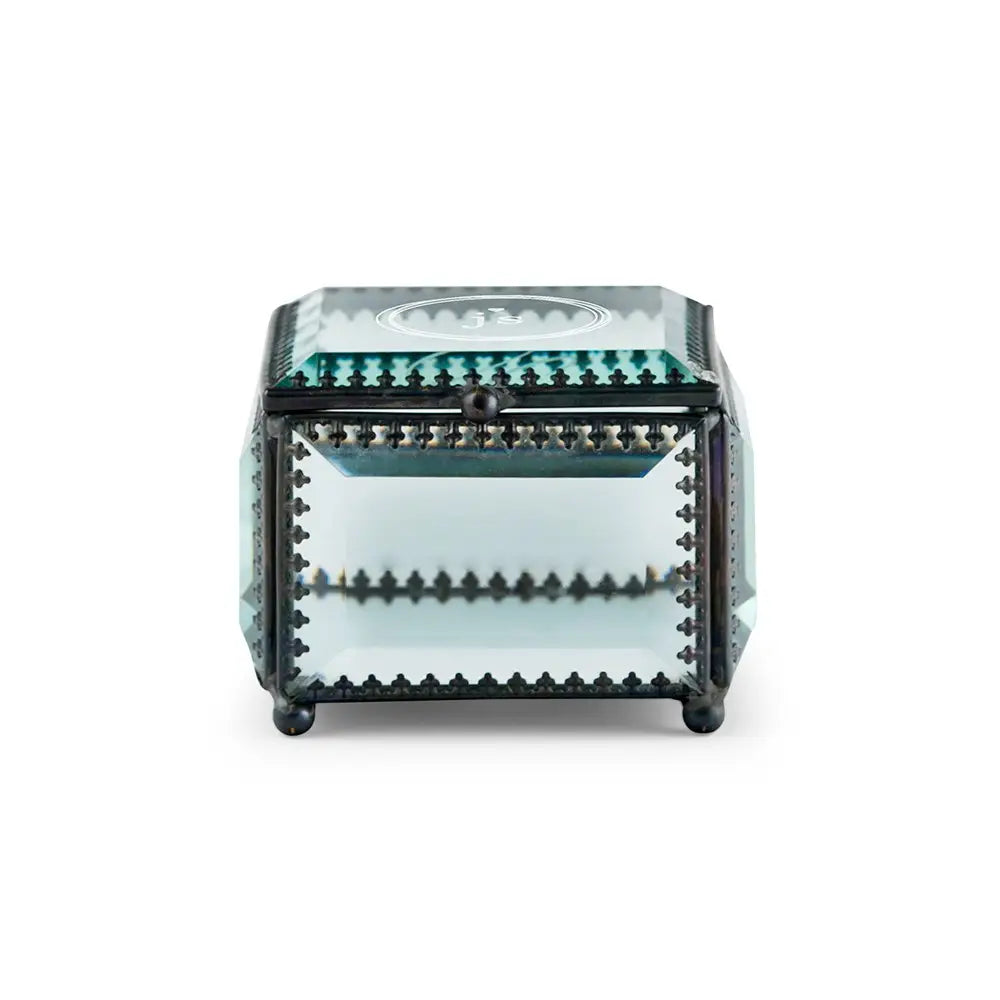 Vintage Glass Jewelry Box