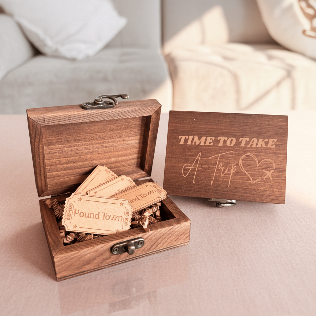 Midnight Express Date Night Box - Playful Wooden Keepsake with