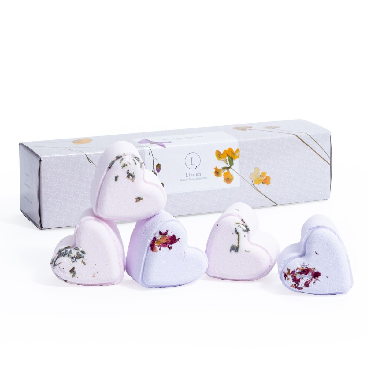 Personalized Personalized Heart Shaped Shower Steamers Package for her, Customized Gifts for Women by Groovy Girl Gifts
