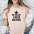 Womens Heather Peach T Shirt with A-Queen-Was-Born design