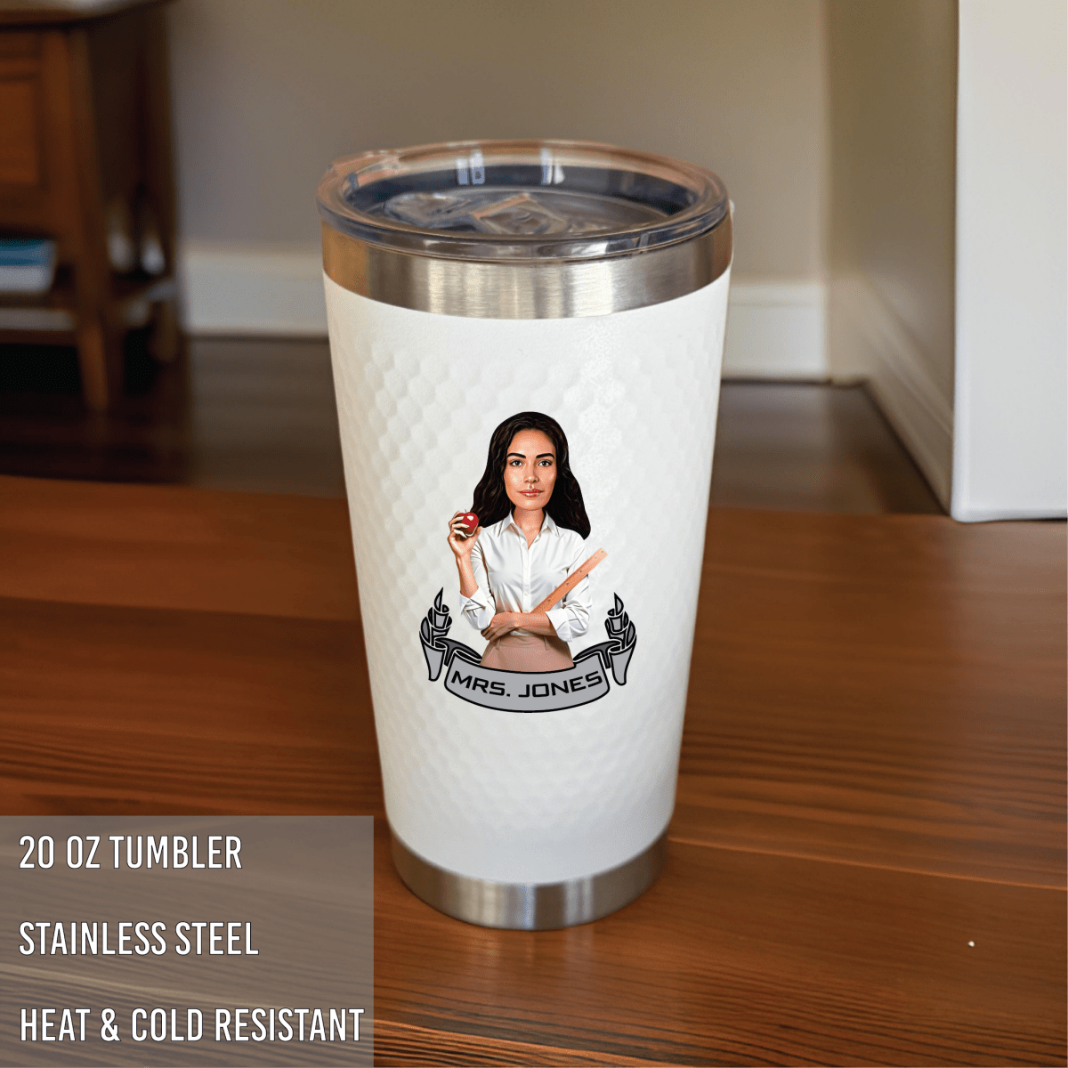 Personalized A+ Tumbler for her, Customized Gifts for Women by Groovy Girl Gifts