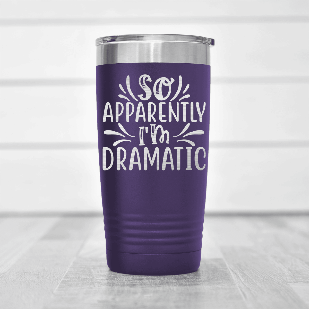 Purple pickelball tumbler Apparently Dramatic
