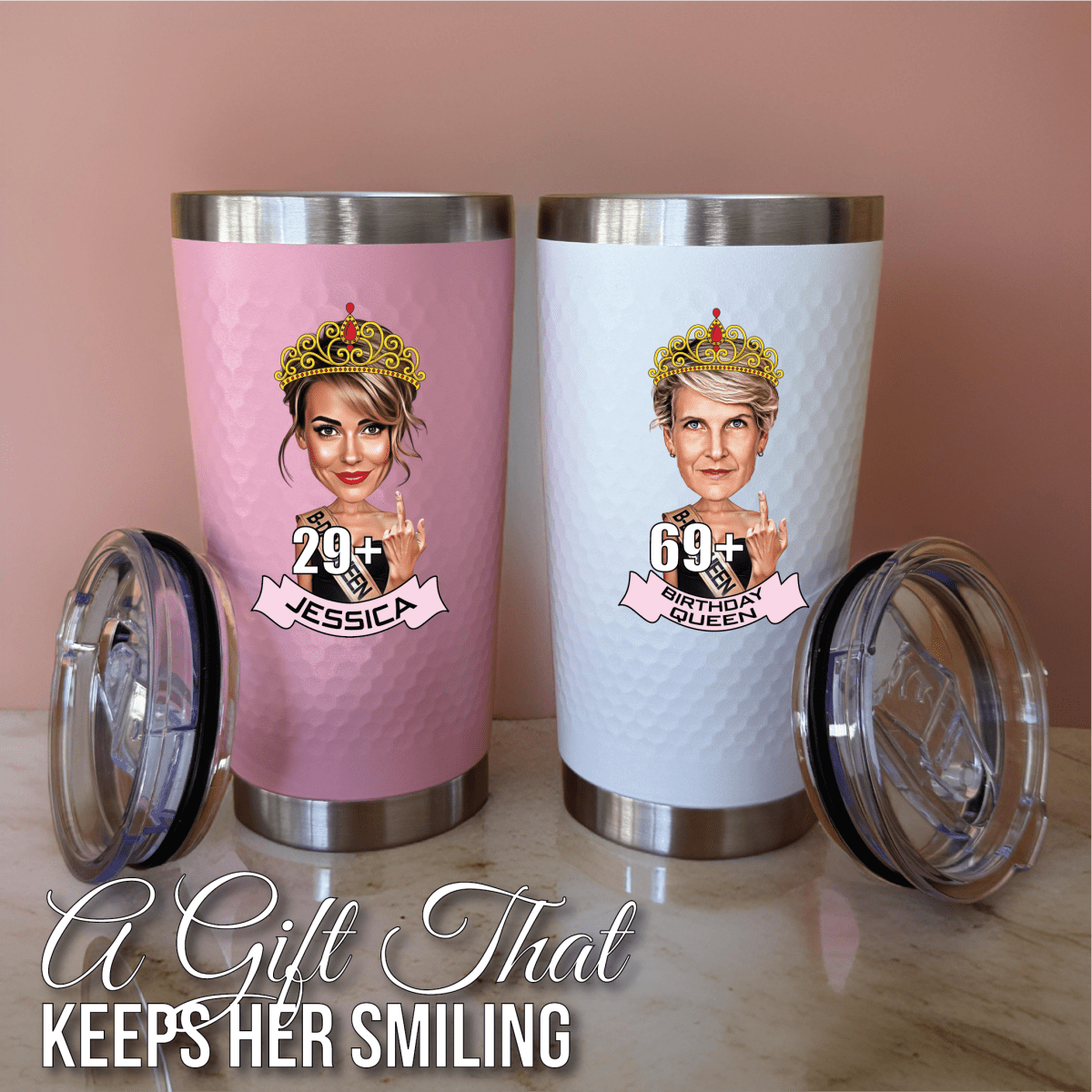Personalized Birthday Diva Tumbler for her, Customized Gifts for Women by Groovy Girl Gifts