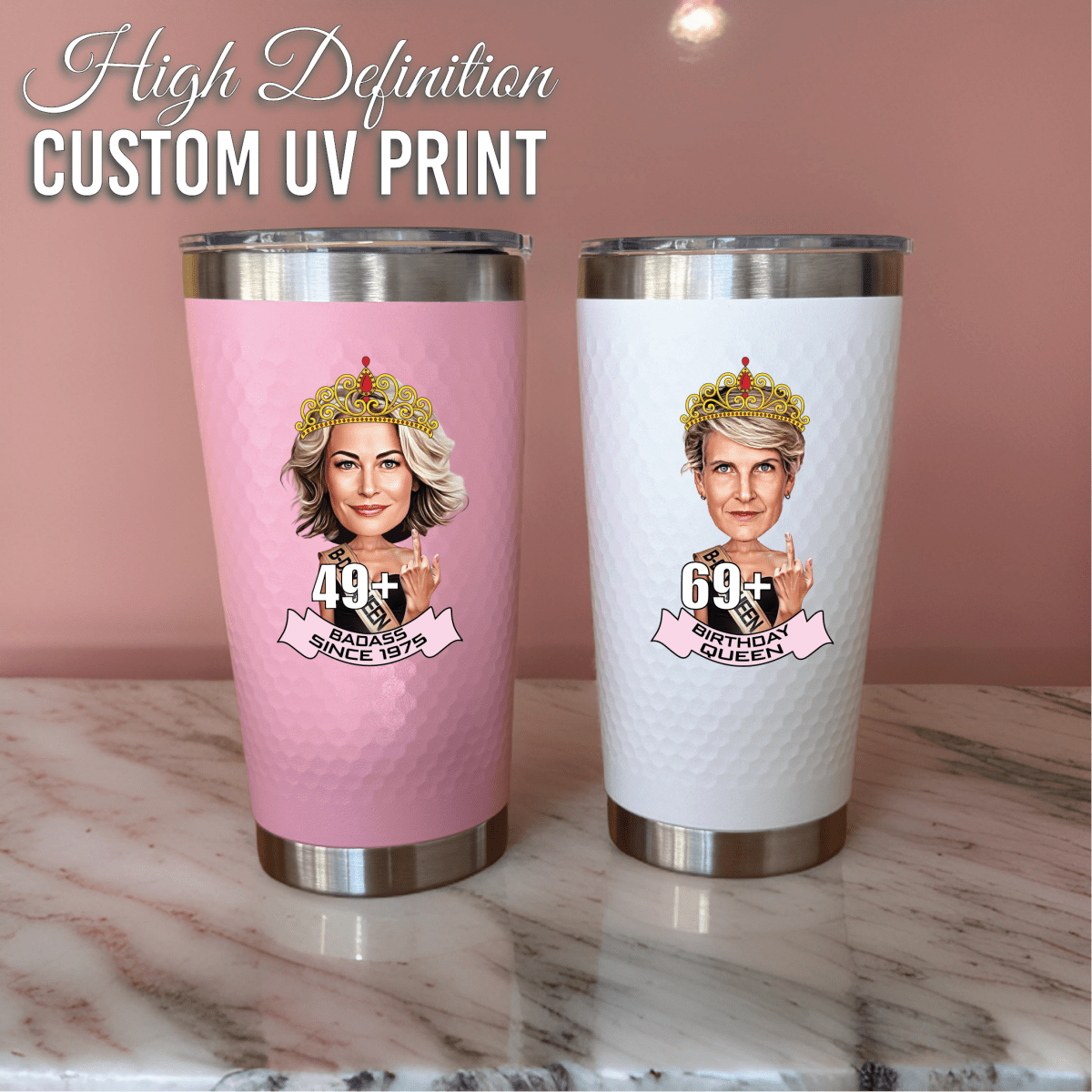 Personalized Birthday Diva Tumbler for her, Customized Gifts for Women by Groovy Girl Gifts