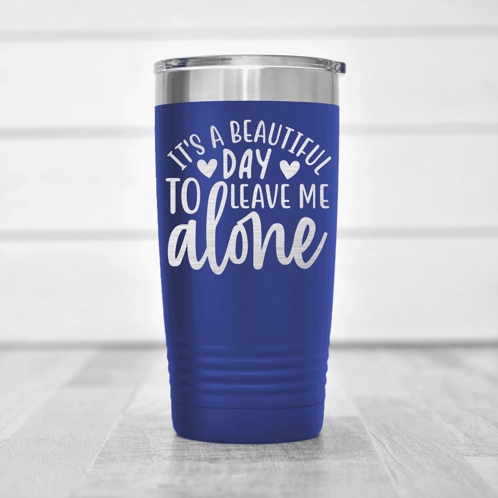 Blue pickelball tumbler Best Day To Leave Me Alone