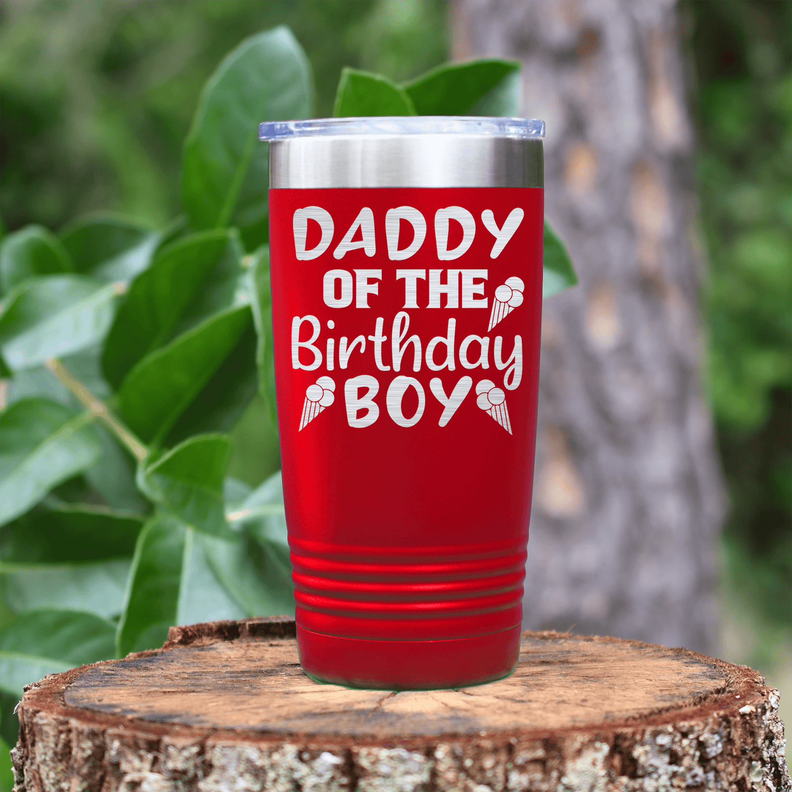 Red birthday tumbler Birthday Dad