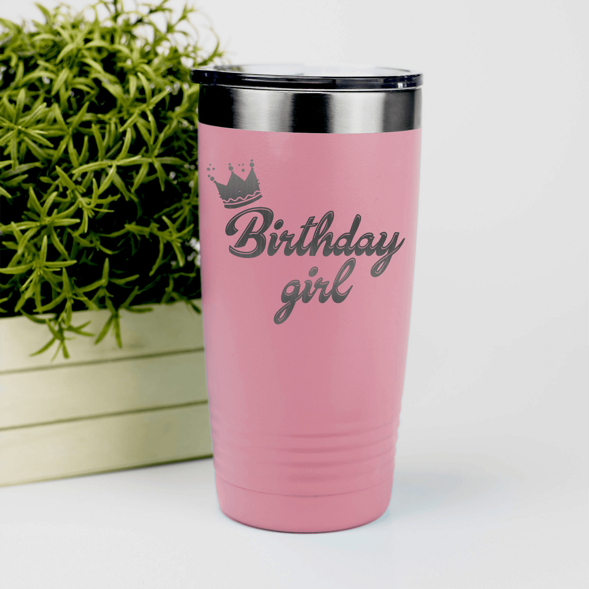 Salmon birthday tumbler Birthday Girl