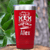 Red Baseball Mom Tumbler With Calm Isnt For Baseball Moms Design