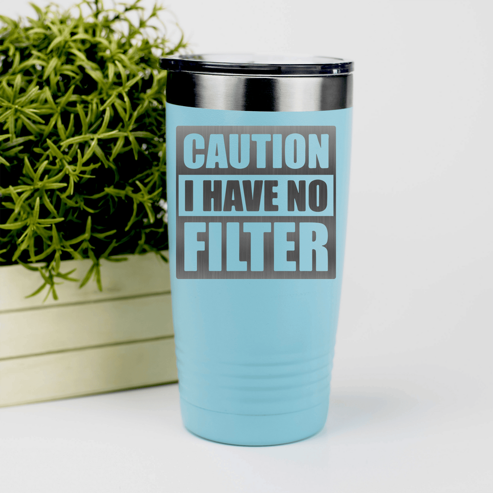 Teal pickelball tumbler Caution No Filter