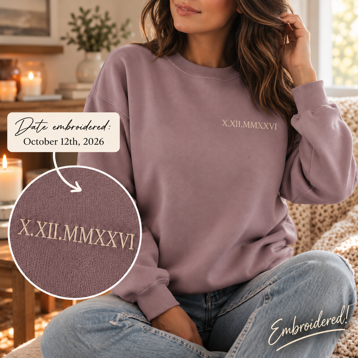 Embroidered Sentimental Sweatshirt