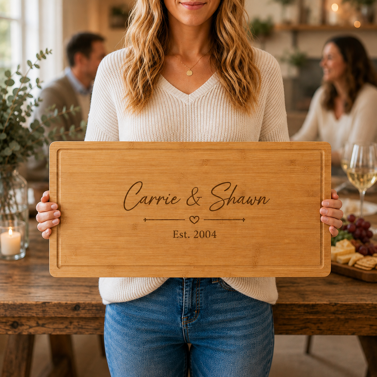 Personalized Wedding Charcuterie Board