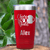 Red Birthday Tumbler With Cheers To Thirty Beer Design