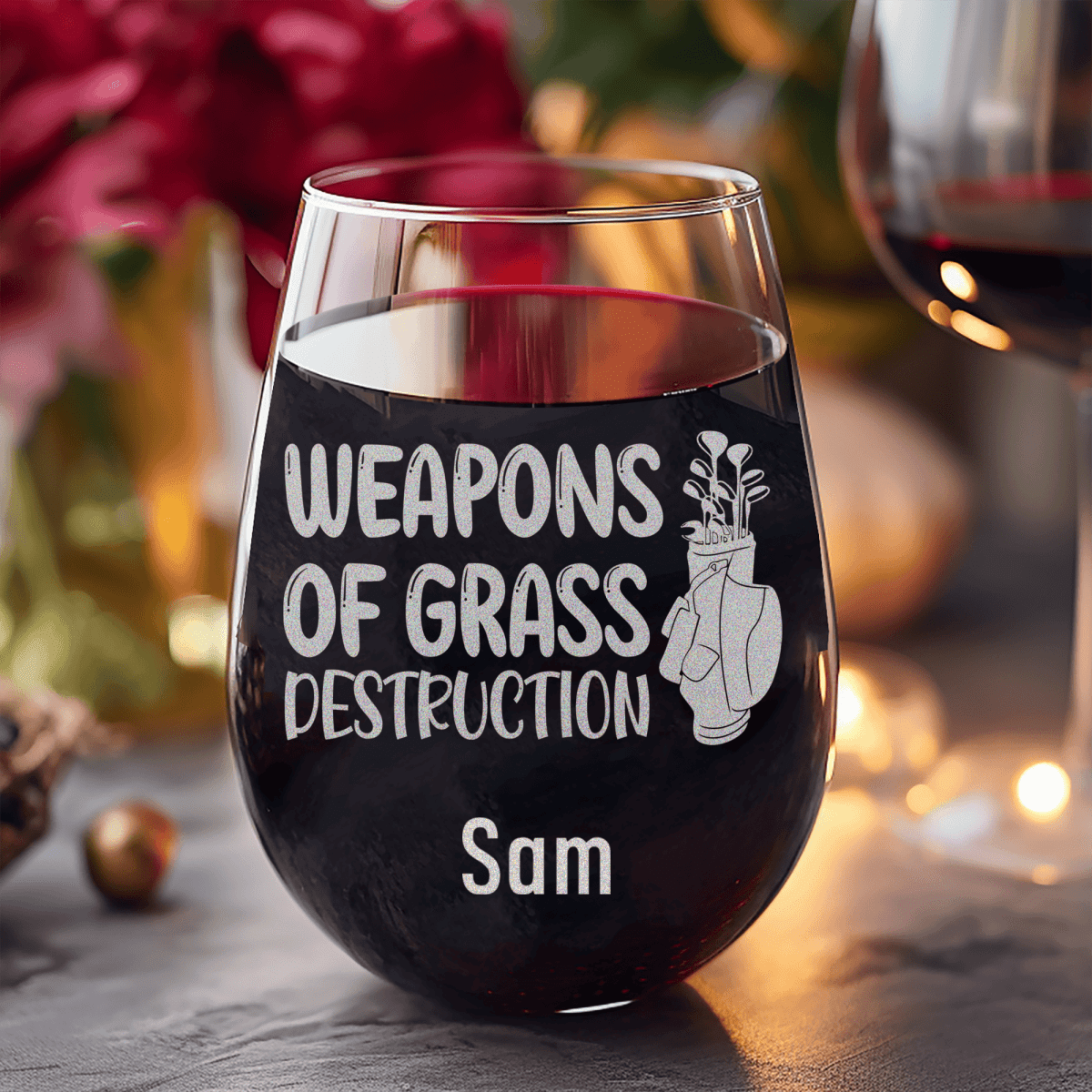 Personalized Choose Your Club Stemless Wine Glass for her, Customized Gifts for Women by Groovy Girl Gifts