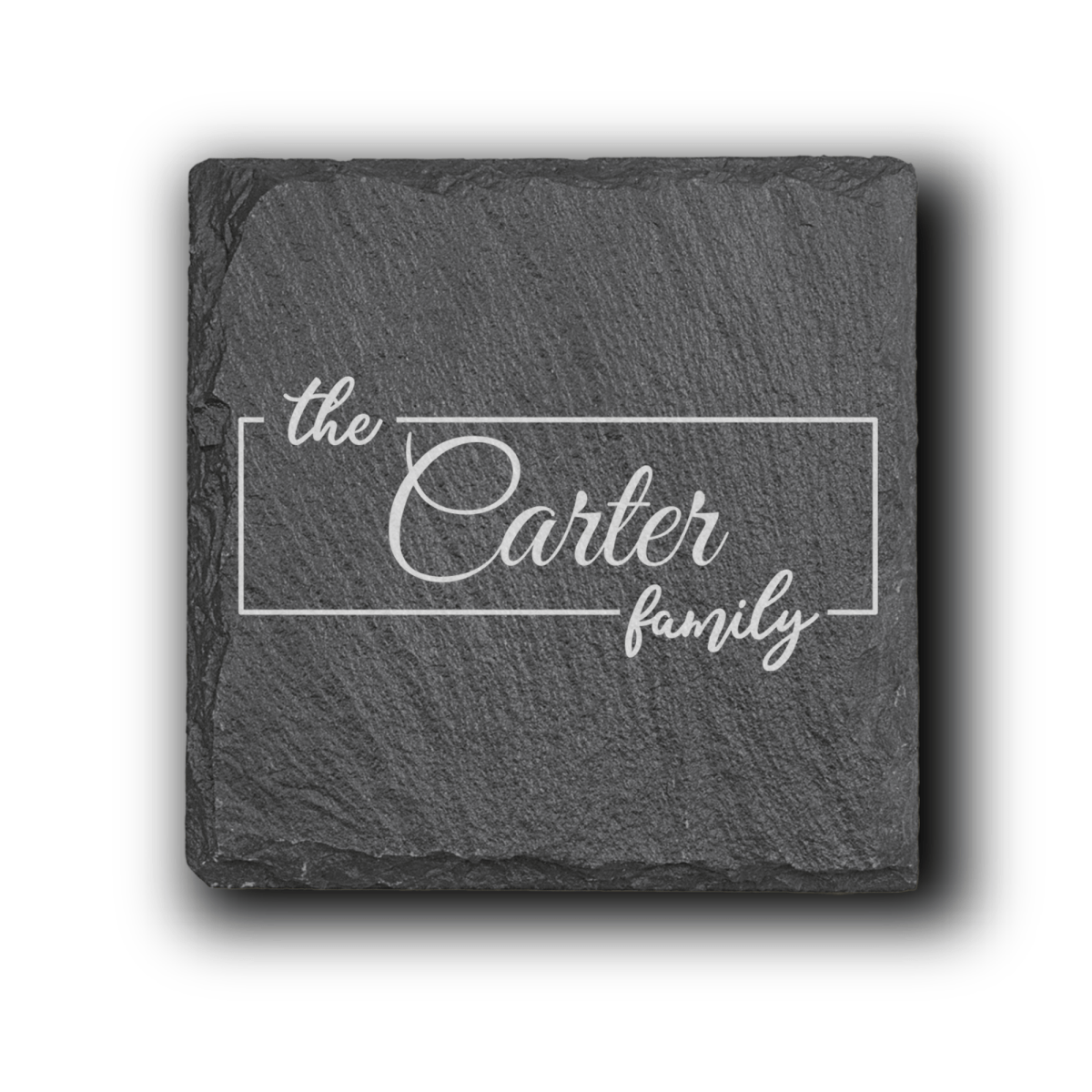 Personalized Classic Family Legacy Slate Coasters (Set of 4) for her, Customized Gifts for Women by Groovy Girl Gifts