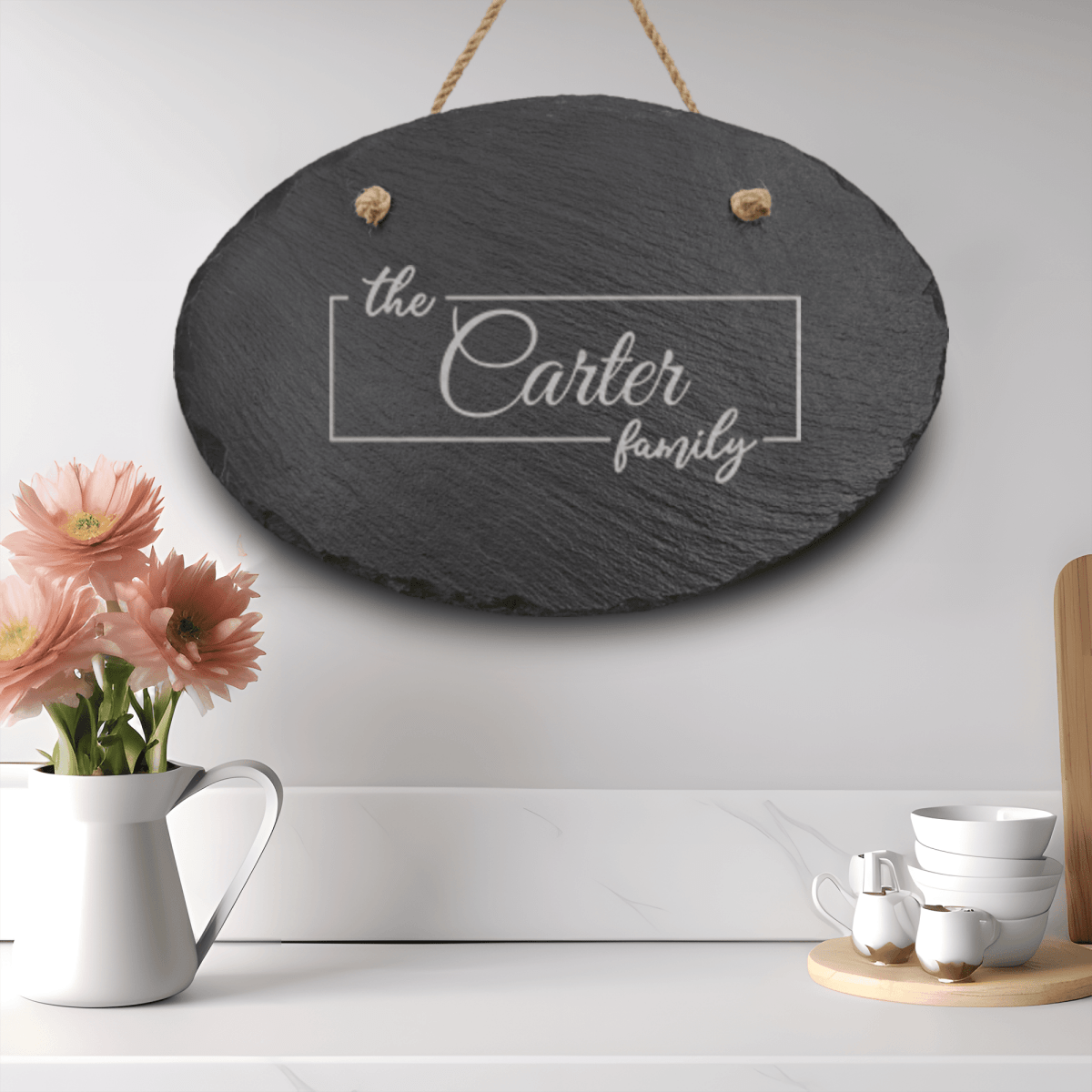 Personalized Classic Family Legacy Slate Wall Decor for her, Customized Gifts for Women by Groovy Girl Gifts