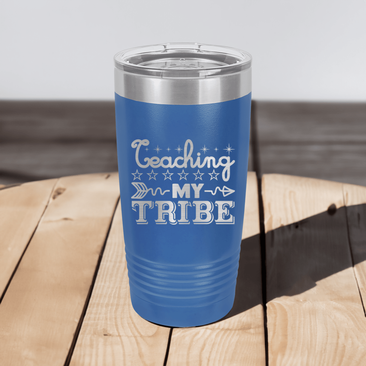 Funny Coaching Is My Tribe Ringed Tumbler