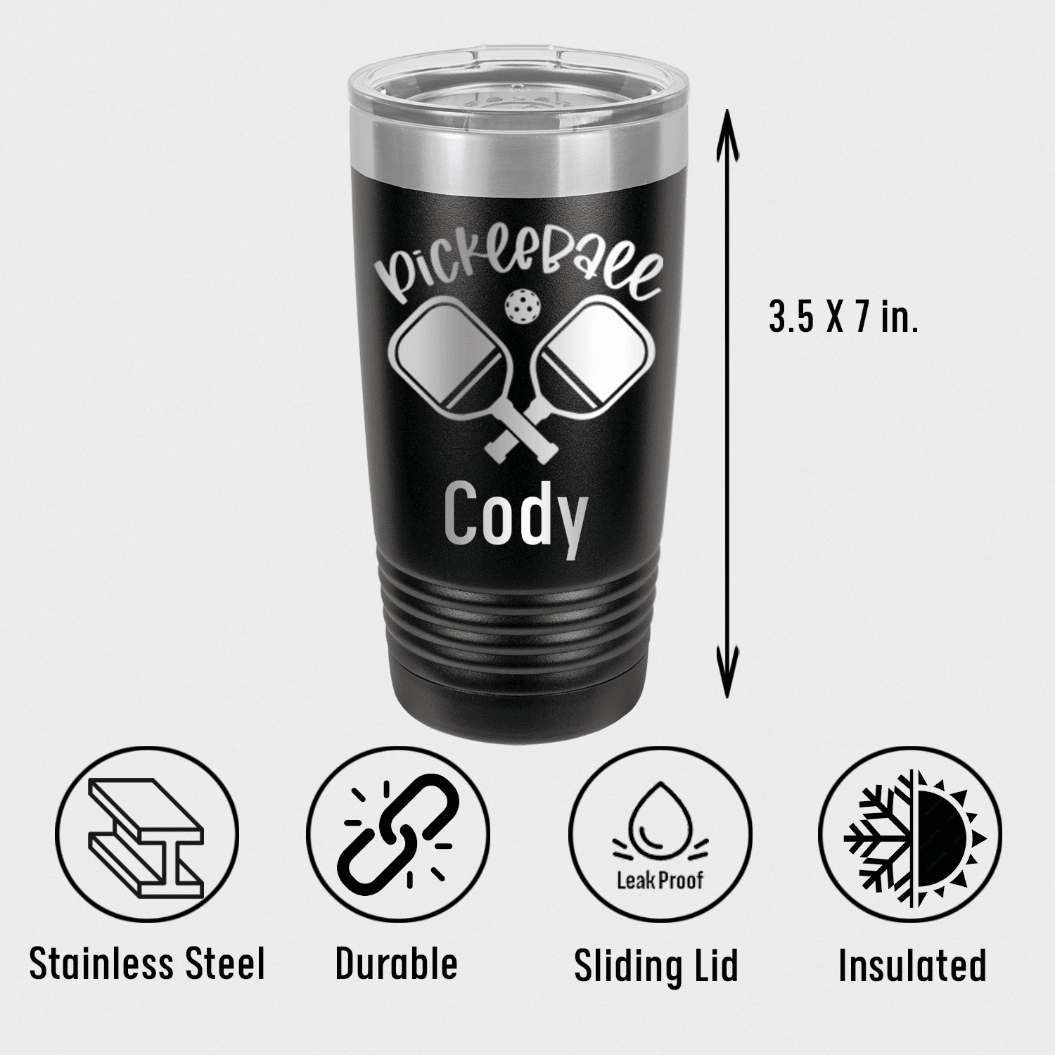 Personalized Crossing Swords Tumbler for her, Customized Gifts for Women by Groovy Girl Gifts